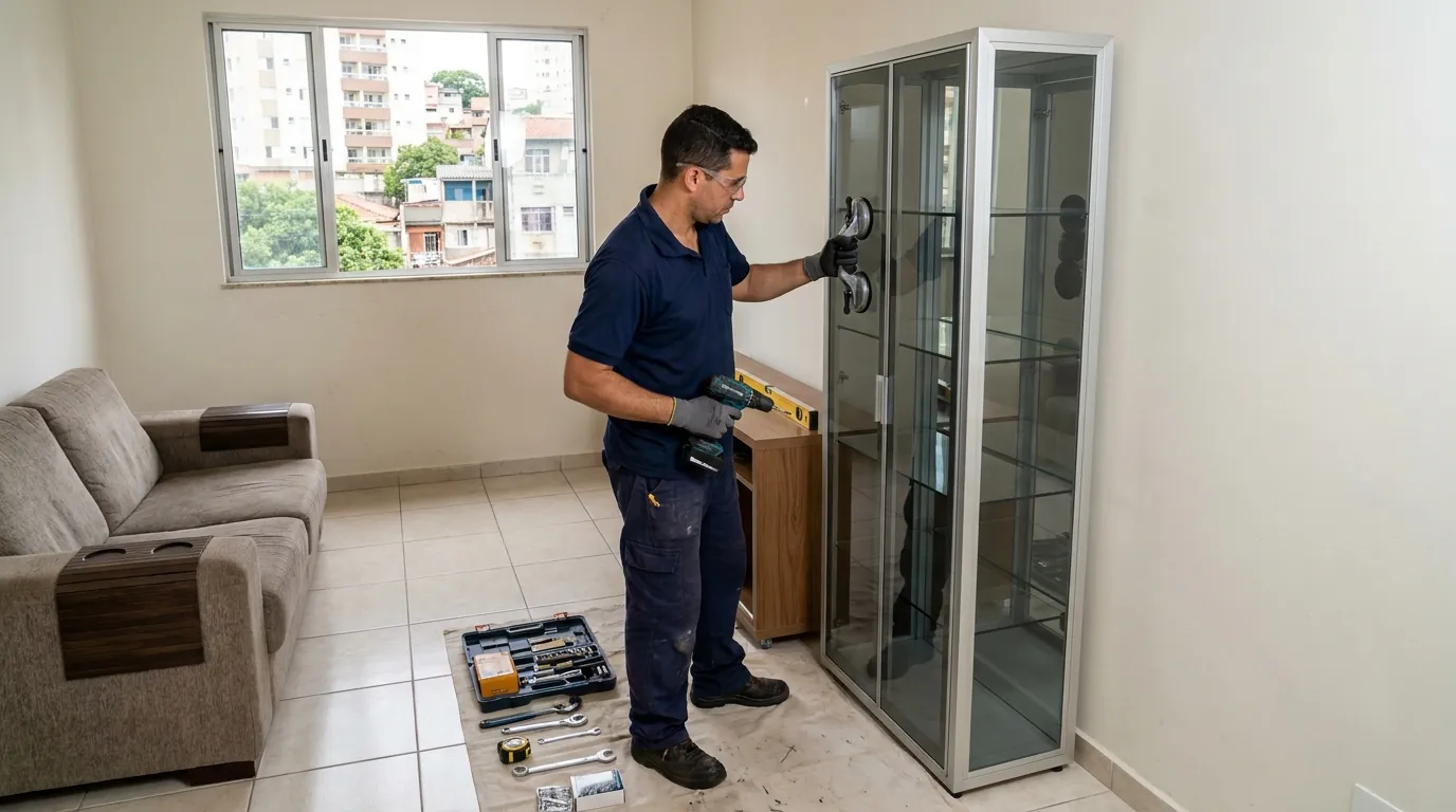 Móveis planejados em vidro em Pelotas